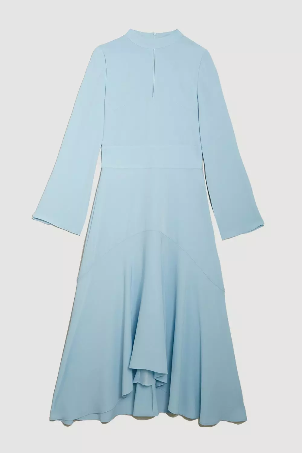 Light blue long sleeve clearance midi dress